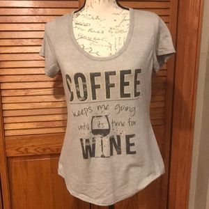 Coffee/wine t-shirt